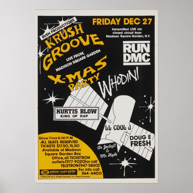 Krush Groove Christmas Party Poster (Vorne)