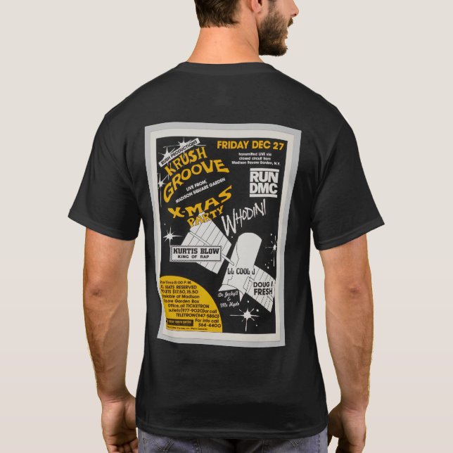 Krush Groove Christmas Party Poster T-Shirt (Rückseite)