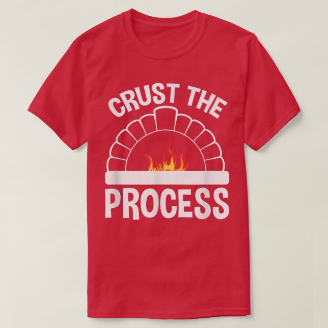Kruste den Prozess, Rohbrotbacken Koch T-Shirt (Design vorne)