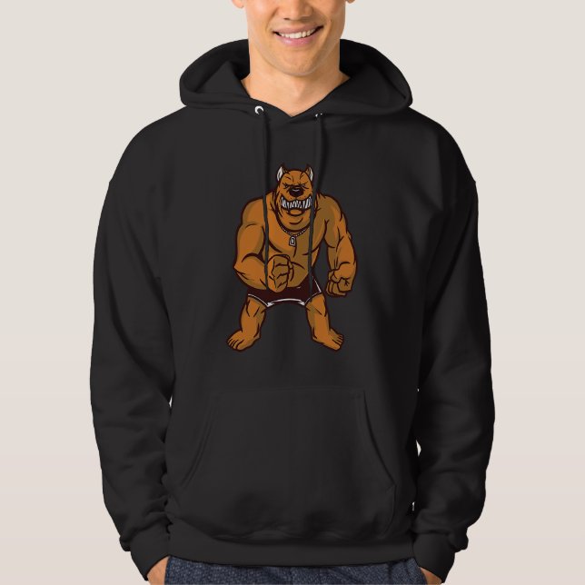 Krustenhund beängstigend hoodie (Vorderseite)