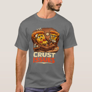 Krustenprobleme Lustiges Retro-Pizza-Therapie-T-Sh T-Shirt