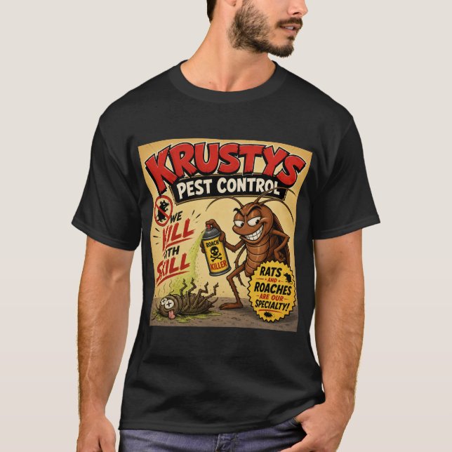 Krustys Schädlingsbekämpfungsshirt T-Shirt (Vorderseite)