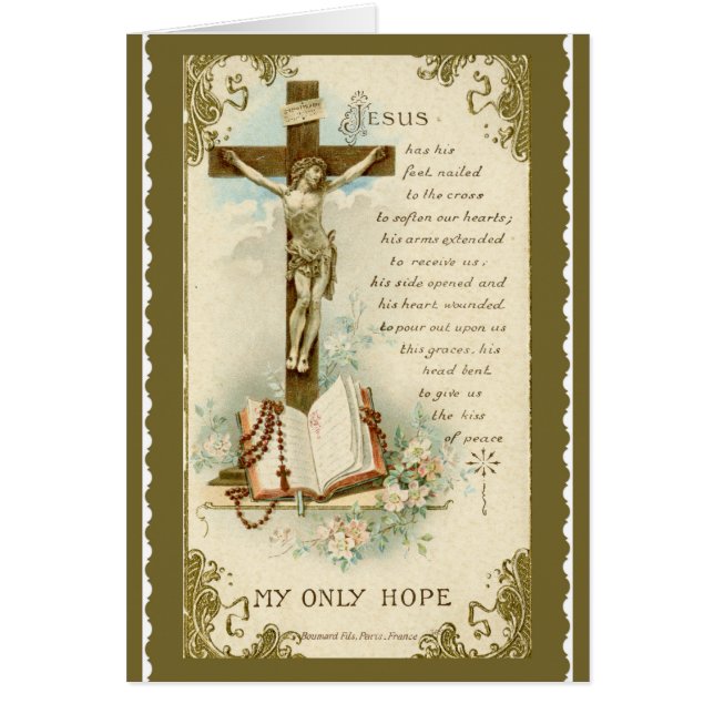 Kruzifix-Bibel-Rosenbeet-Gebets-GoldBlumenlilien (Vorne)