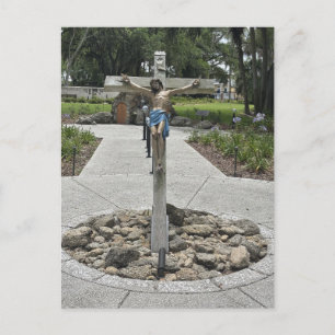 Kruzifix-Gedenkstätte St. Augustine Florida Postkarte