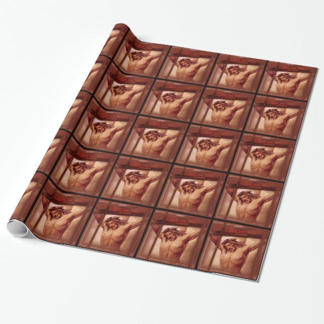 Kruzifix Geschenkpapier (Ungerollt)