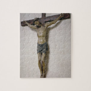 Kruzifix (vielfarbiges Holz) Puzzle