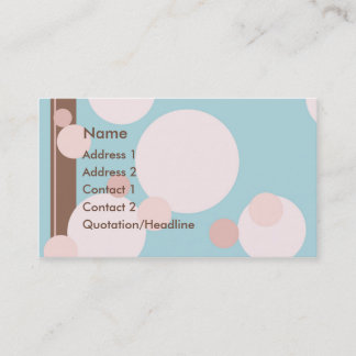 KRW-Aqua-Rosa und Visitenkarte
