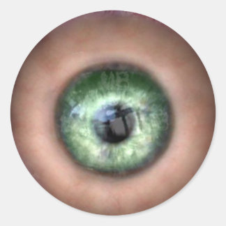 KRW Auge des MonsterHalloween Runder Aufkleber