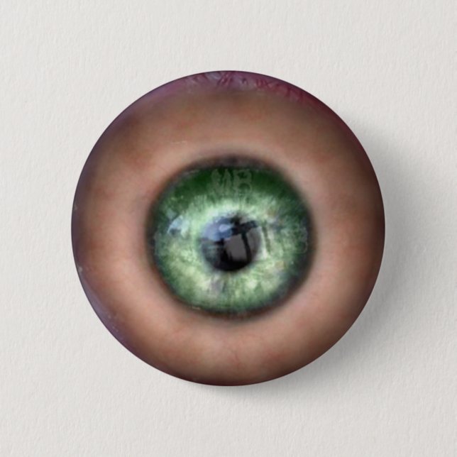 KRW-Auge des Monsters Halloween Button (Vorderseite)