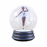 KRW-Ballerina Snowglobe Skulptur Freistehende Fotoskulptur<br><div class="desc">KRW-Ballerina Snowglobe Skulptur</div>