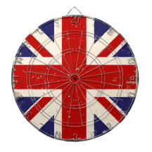 KRW beunruhigter britischer FlaggeDartboard