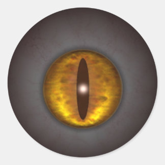 KRW Cat's Eye Creepy Halloween Runder Aufkleber