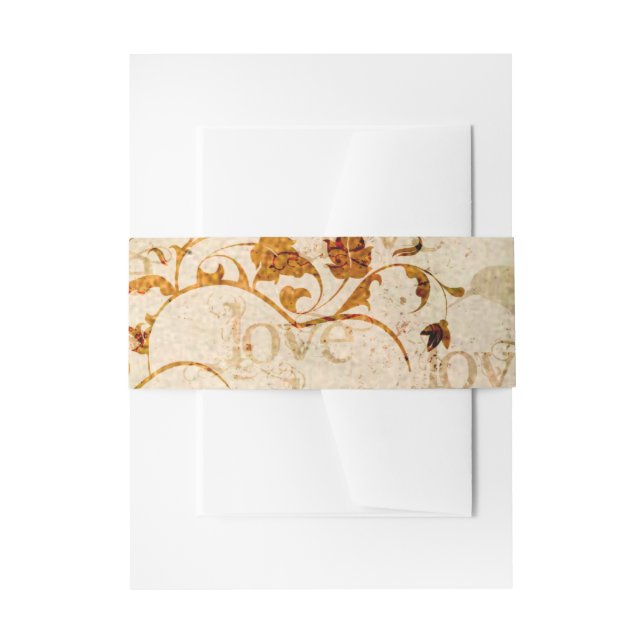 KRW Corinthians Liebe ist: Einladung von Brieftasc Einladungsbanderole (Vorderseite Beispiel)