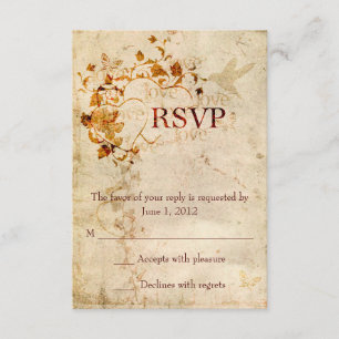 KRW Corinthians Liebe ist: Wedding RSVP Ecru
