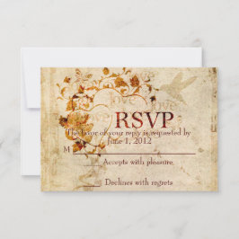 KRW Corinthians Liebe ist: Wedding RSVP Ecru Karte