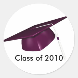KRW Custom Graduation Cap Runder Aufkleber