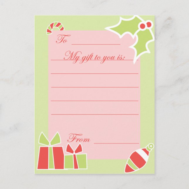 KRW Custom Holiday Geschenkkarte Feiertagspostkarte (Vorderseite)