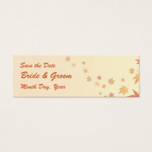 KRW Custom Save the Date Herbstlaubs Wedding