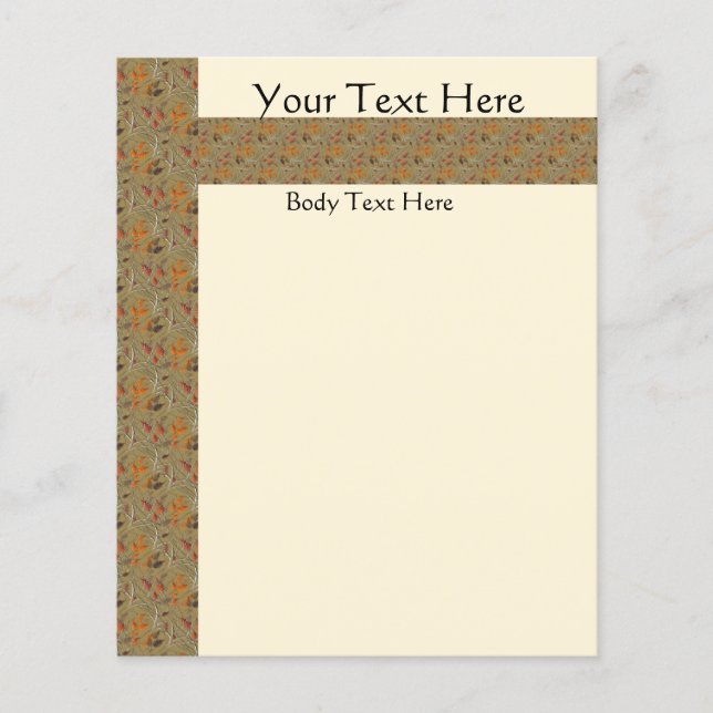 KRW Farbige Herbstvorträge lassen eine Vorlage für Flyer (Vorne)