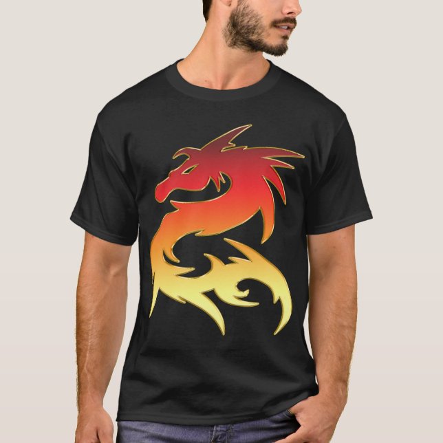 KRW-Feuer-Drache T-Shirt (Vorderseite)