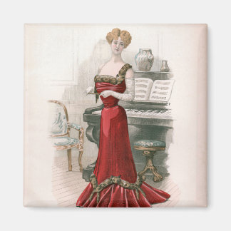 KRW Foxy Fashion Print Vintag Magnet
