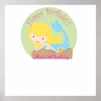 KRW Fun Lil Mermaid Geburtstag Autogramm-Poster