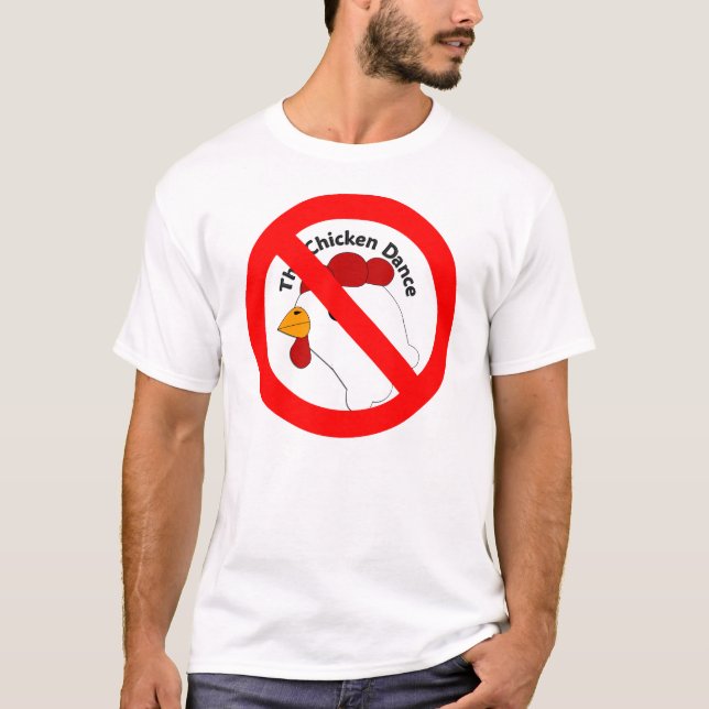 KRW Funny No Chicken Dance Wedding T-Shirt (Vorderseite)