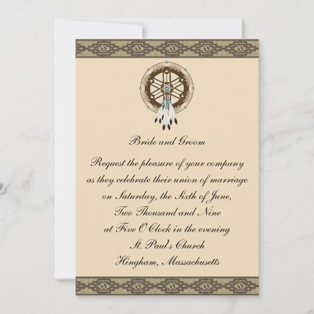 KRW-GrenzeDreamcatcher kundenspezifische Einladung (Vorderseite)