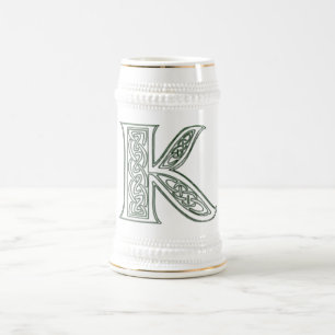 KRW - K - Keltischer mit Monogramm Stein Bierglas