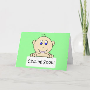 KRW kommt bald neutrale Babydusche Einladung