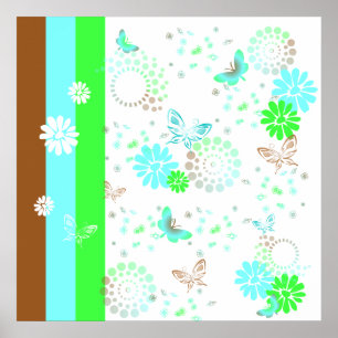 KRW KT's Butterfly Pop Art Fantasy Poster