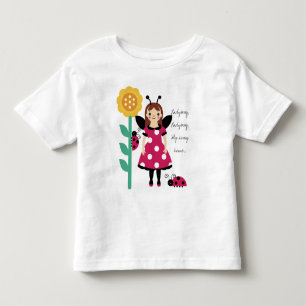 KRW Ladybug Fairy Sunflower Girls T - Shirt