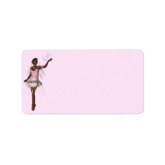KRW Lana Fairy Fantasy Blank Pink Address Label Adressaufkleber
