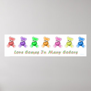 KRW Liebe kommt in vielen Farben Poster