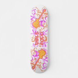KRW-Mädchen-Rock-Gitarren-Schmutz Skateboard