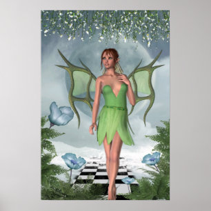 KRW Moonlit Dreams Faiasy Fantasy Art Poster
