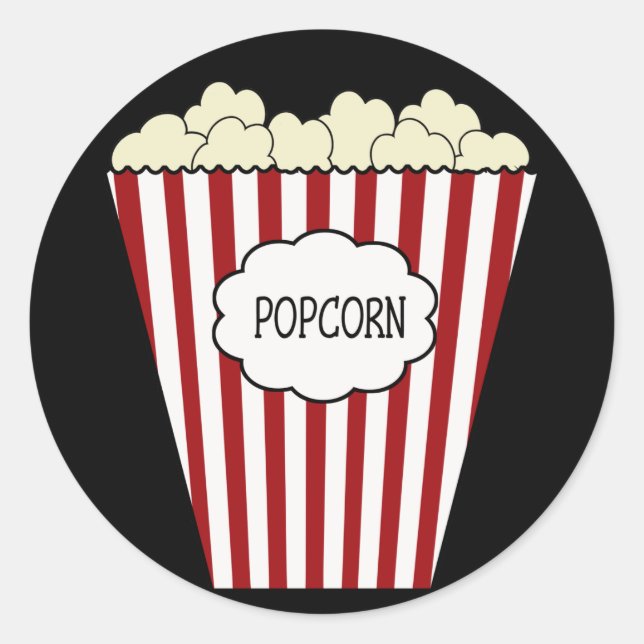 KRW Movie Theater Popcorn Aufkleber (Vorderseite)