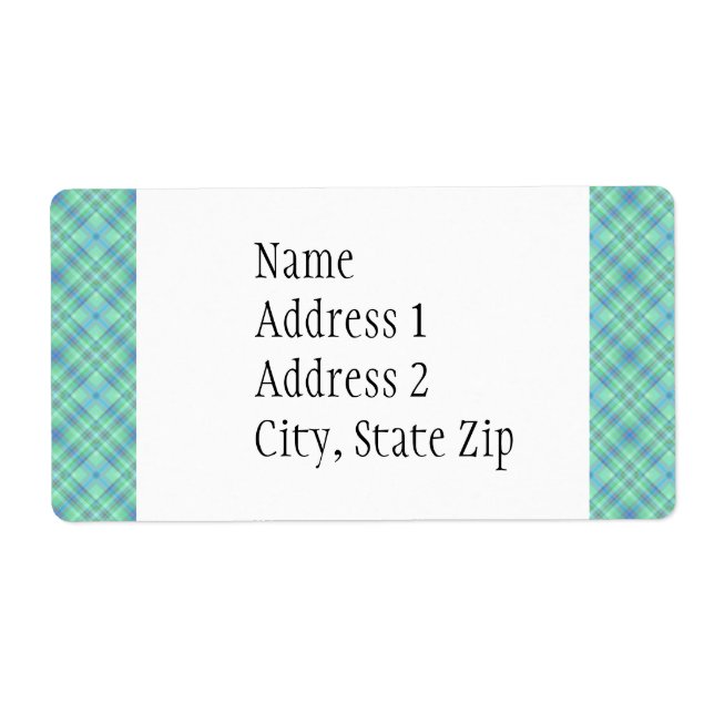 KRW Ocean Blue Custom Shipping Address Label (Vorne)