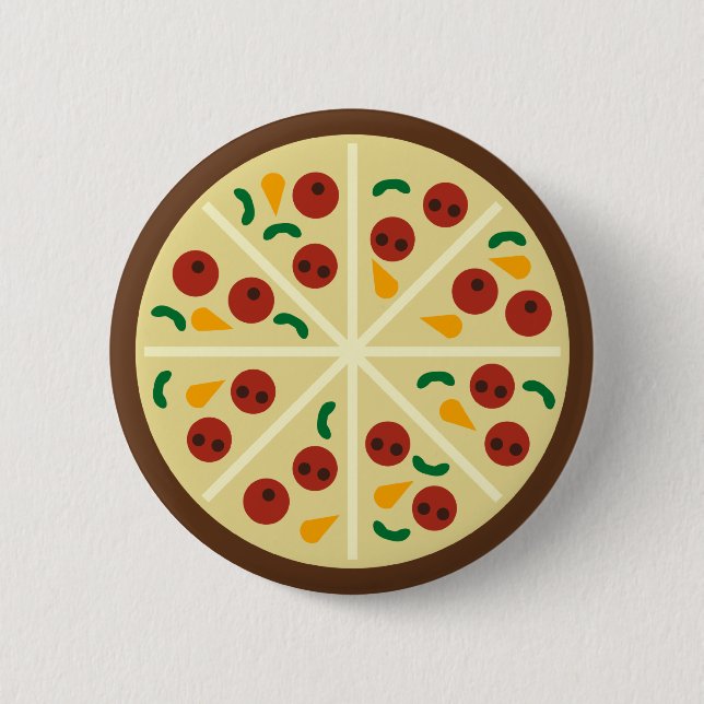 KRW-Pizza-Party-Knopf Button (Vorderseite)