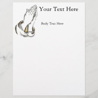 KRW Praying Hands Vorlage für große Flyer