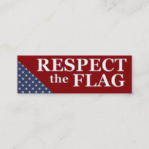 KRW-Respekt die Flagge USA-Stolz-Karte Mini Visitenkarte