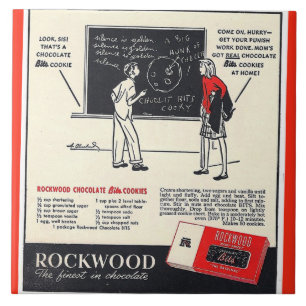 KRW Rockwood Chocolate Co Werbe-Keramikfliese Fliese