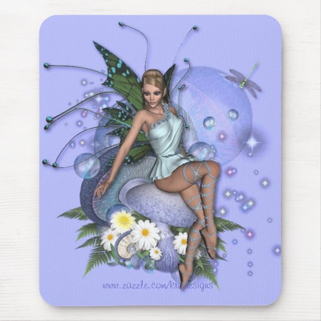 KRW-Sammeln-Gänseblümchen-Fee - Gewohnheit Mousepad (Vorne)