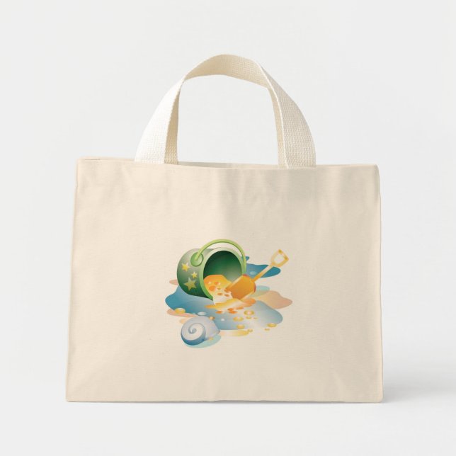 KRW Shovel and Pail Beach Bag Mini Stoffbeutel (Vorne)