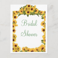 KRW Sonnenblume Custom Bridal Dusche Einladung