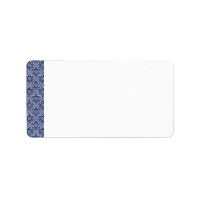 KRW Star des David Blank Address Label Adressaufkleber (Vorne)