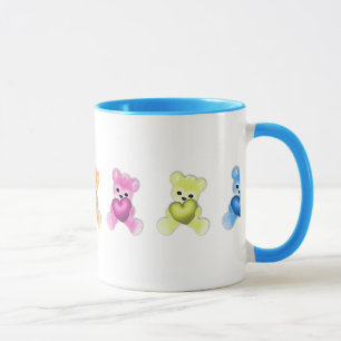 KRW-Teddybär-Regenbogen Tasse