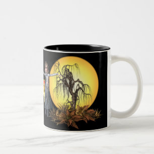 KRW-Vampir durch den Vollmond Zweifarbige Tasse