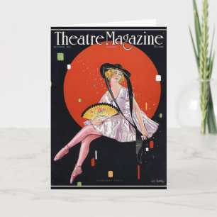 KRW Vintag 1921 Theater Magazine Blank Card Karte