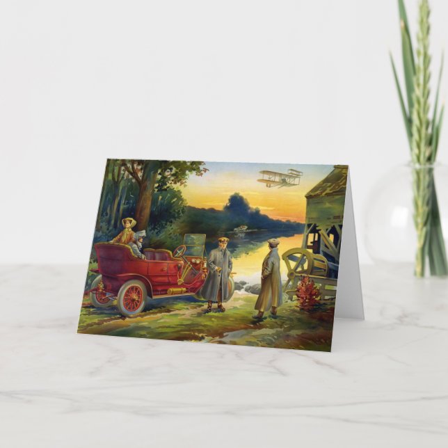 KRW Vintag Automobile 1910 Karte (Vorderseite)